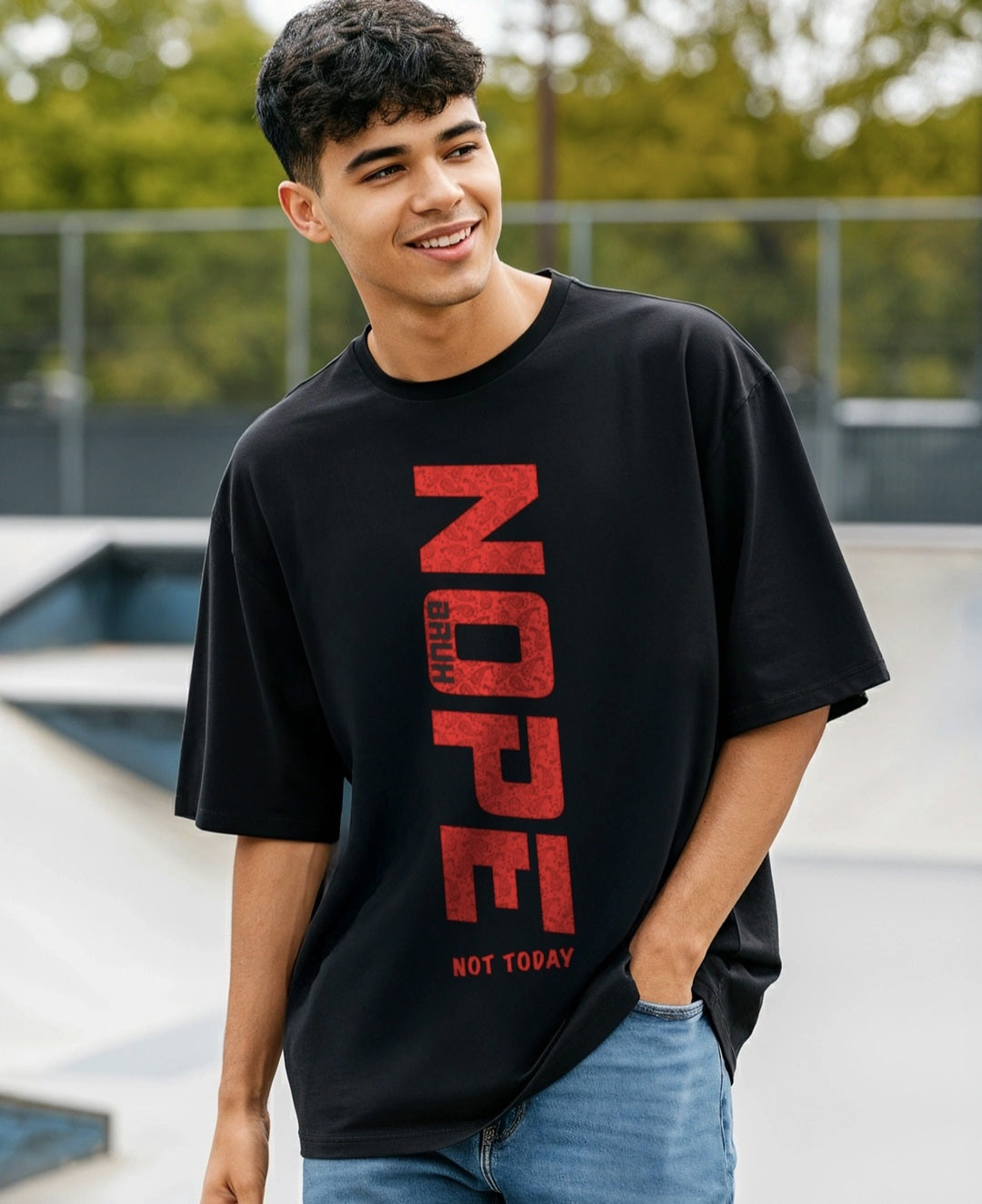 Over size T- shirt for Boys [Double Bio-washed 100% Cotton] 220GSM
