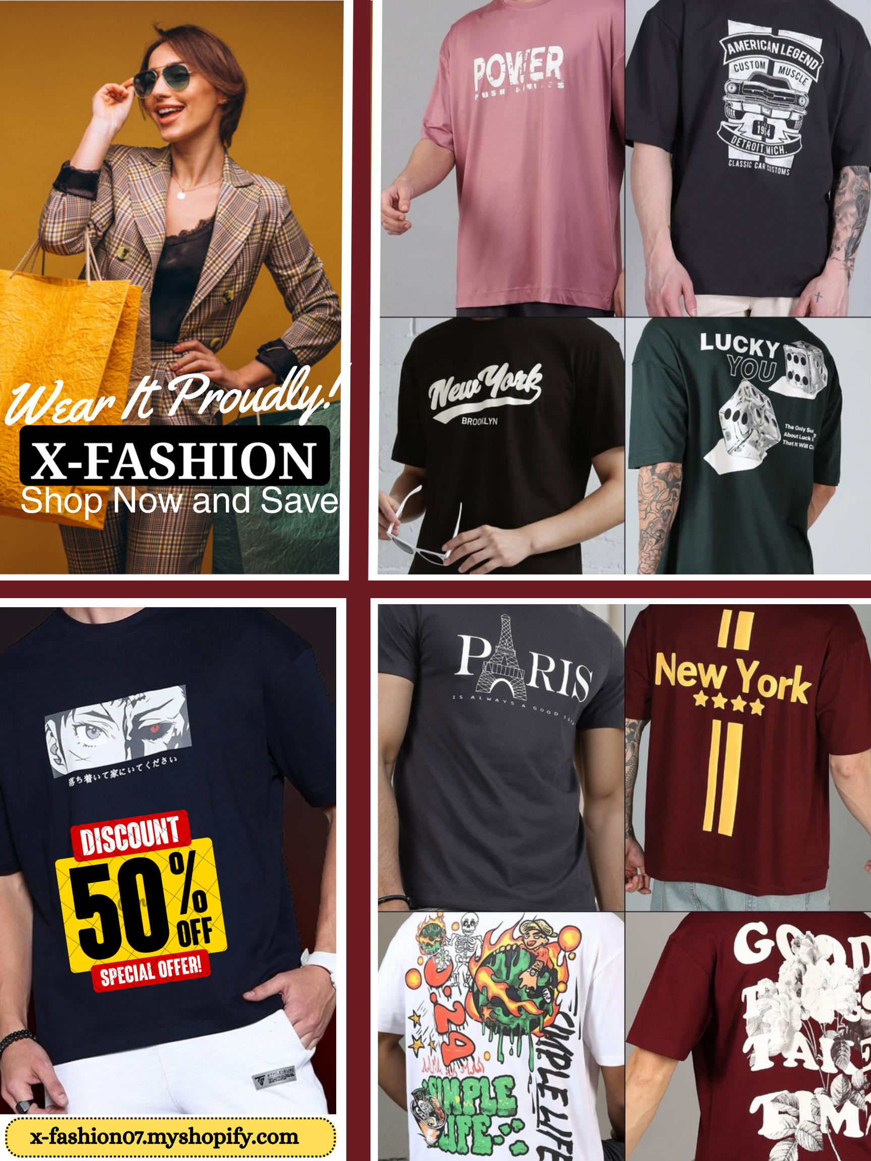 Buy 3 T-shirt [ Printed] in 220gsm cotton with bio-washed